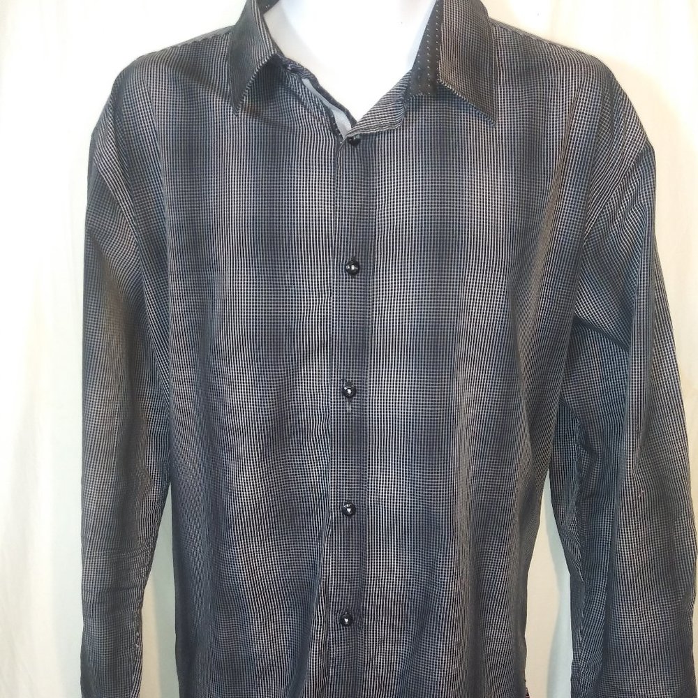 English Laundry Men's Dress Shirt, Long Sleeve, Button Down, Size XL